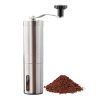 Manual Coffee Grinder, Stainless Steel Hand coffee Grinder with Conical Burr, Portable Crank Coffee Bean Mill for Home Office or Camping