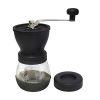 Kuissential Adjustable Coffee Bean Burr Grinder- Portable Ceramic Hand-cranked Grinder with Burr Mill for Precise Grind of Drip Coffee, Espresso, French Press Brew at Home or in the Office- 1 pk