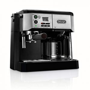 De'Longhi BCO430BM All-in-One Combination Maker & Espresso Machine + Advanced Milk Frother for Cappuccino, Latte & Macchiato + Glass Coffee Pot 10-Cup