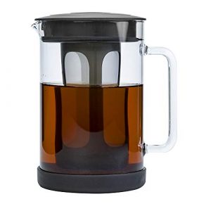 Primula Pace Cold Brew Iced Coffee Maker with Durable Glass Pitcher and Airtight Lid, Dishwasher Safe, Perfect 6 Cup Size, 1.6 Qt