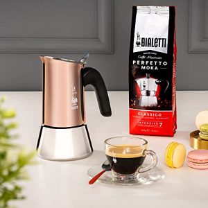 Bialetti - New Venus Induction, Stainless Steel Stovetop Espresso Coffee Maker, Suitable for all Types of Hobs, 6 Cups (7.9 Oz), Copper