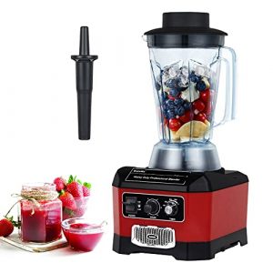 BioloMix Heavy Duty Commercial Blender, 2200W 60Oz Professional Kitchen Blender for Smoothies, Shakes, Ice and Frozen Fruit, Optional Dry Grains Container
