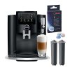 Jura S8 Automatic Coffee and Espresso Machine (Piano Black) with Cleaning Tablets (6-Count) and 2 Smart Filter Cartridges Bundle (4 Items)