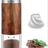 Simple Life Manual Coffee Grinder with Adjustable Settings - Patented Conical Burr Mill & Brushed Stainless Steel Whole Bean Burr Coffee Grinder for Drip Coffee, Espresso, French Press