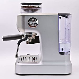 Semi Automatic Espresso Coffee Machine，All-in-One Espresso machine Stainless Steel with Coffee Grinder, 20 Bar , Dual Heating System, Advanced Latte System & Hot Water Spout for Coffee And Tea