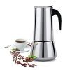 FCUS 12 CUP/600ML Stovetop Espresso Maker, Greca Coffee Maker Moka Pot, Stainless Steel Espresso Maker - Induction Compatible