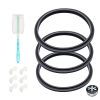 Blender Gasket Replacement Parts, Rubber O Ring Replacement for Nutribullet Blender 900W & 600W Series, Gaskets Replacement for Nutribullet Blade Including Shock Pad (10 Pieces)
