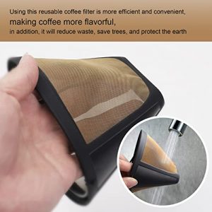 Reusable Coffee Filter for Ninja Dual Brew Pro Coffee Maker, 2 Pack Permanent Replacement Coffee Maker Filter Compatible with Ninja CFP301 DualBrew Pro Specialty Coffee Maker