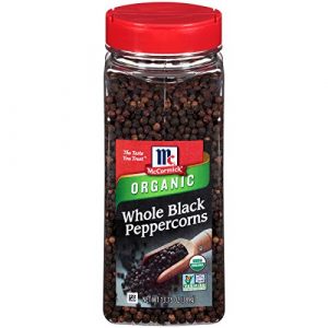 McCormick Whole Black Peppercorns (Organic, Non-GMO, Kosher), 13.75 oz