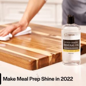 Thirteen Chefs Food Grade Mineral Oil for Cutting Boards, Countertops and Butcher Blocks - Food Safe and Made in The USA