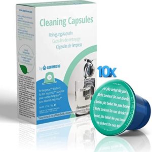 Nespresso Cleaning Pods - 10 Cleaning Capsules for Nespresso Original Machines. Cleaning Kit for Better Tasting Coffee!