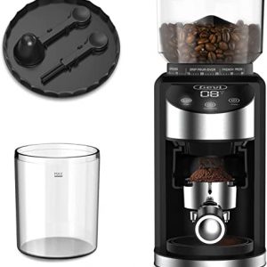 Gevi Burr Coffee Grinder, Adjustable Burr Mill with 35 Precise Grind Settings, Electric Coffee Grinder for Espresso/Drip/Percolator/French Press/ American/ Turkish Coffee Makers, 120V/200W, Black