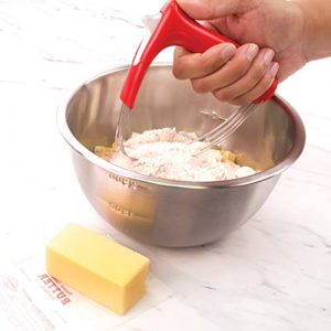 Tovolo Pastry Blender Hand-Held, Easy-Cleaning, Dishwasher Safe, 1 EA, Red