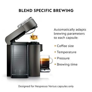 Nespresso Vertuo Coffee and Espresso Maker by De'Longhi, Titan with Aeroccino Milk Frother