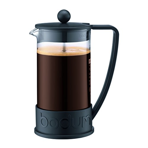 Bodum 10948-01BUS Brazil French Press Coffee and Tea Maker, 12 Ounce, Black