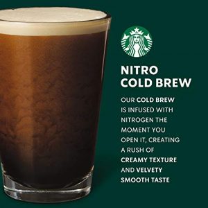 Starbucks Nitro Cold Brew, Black Unsweetened, 9.6 fl oz Can (8 Pack) (Packaging May Vary)