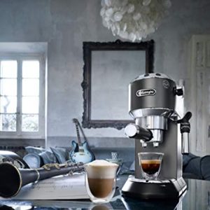 Delonghi EC685.B DEDICA 15-Bar Pump Espresso Machine Coffee Maker, Black, 220 Volts (Not for USA - European Cord)