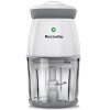 Kocbelle Food Processor - Wireless Portable Electric Food Chopper 200-Watt Mini Food Processor & Vegetable Chopper 2.5 Cup 20 Oz Glass Bowl with Scraper for Blending, Mincing and Meal Preparation