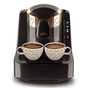 Arzum Okka OK001BN Automatic Turkish/Greek Coffee Machine, USA 120V, UL/NSF, Black/Gold
