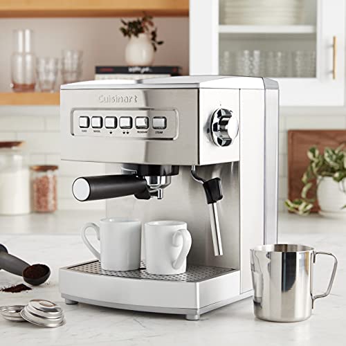 Cuisinart EM-200NP1 Programmable 15-Bar Maker Espresso Machine, Stainless Steel