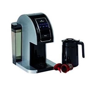 Touch Plus Single Serve Coffee Brewer w/ Jumbo Cup & Carafe - Black / Silver Coffee Maker with Full K-Cup Pod Compatibility & Rapid Brew Technology - T526S