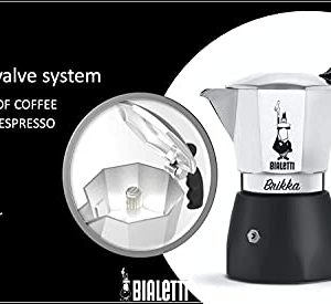 Bialetti Brikka Aluminium Stovetop Coffee Maker 4 Cup (180ml): Italian Made (New Brikka 2020) ; Moka Pot, The only Coffee Maker Capable of producing The Cream of The Espresso 4 Cups (Red-limited edition)