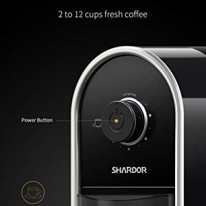SHARDOR Electric Burr Coffee Grinder with 14 Grind Settings, Adjustable Burr Mill Coffee Bean Grinder for Espresso, Drip Coffee, French Press and Percolator Coffee, Cleaning Brush Included