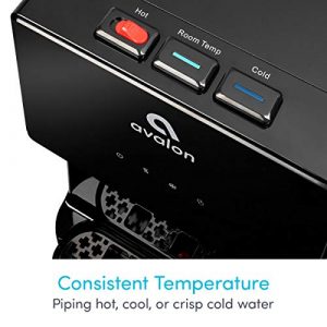 Avalon Bottom Loading Water Cooler Water Dispenser with BioGuard- 3 Temperature Settings - Hot, Cold & Room Water, Durable Stainless Steel Construction, Anti-Microbial Coating- UL/Energy Star Approved