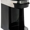Hamilton Beach HDC200S Single Hospitality Coffeemaker with 3-Minute Brew Time, Stainless Steel/Black-1030390, 1 Cup Coffee Pod Brewer