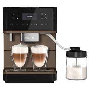 NEW Miele CM 6360 MilkPerfection Automatic Wifi Coffee Maker & Espresso Machine Combo, Obsidian Black & Bronze Pearl Finish - Grinder, Milk Frother, Cup Warmer, Glass Milk Container