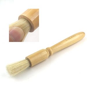 Coffee Grinder Cleaning Brush, Heavy Wood Handle & Natural Bristles Wood Dusting Espresso brush Accessories for Bean Grain Coffee Tool Barista Home Kitchen