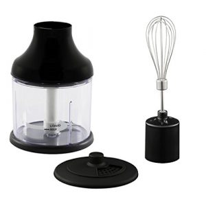 All-Clad XJ700042 Immersion Blender Mini Chopper and Whisk Attachments, Black