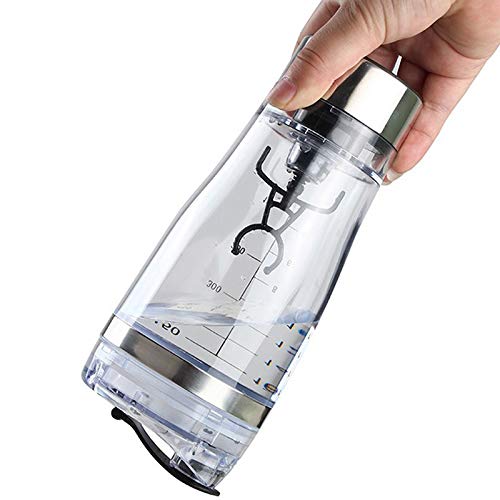 Gentlecairn Electric Protein Shaker Mixing Bottle 450ml Portable Automatic Vortex Mixer Cup Leakproof Protein Mix Bottle, Usb Charging(Build-in Battery)