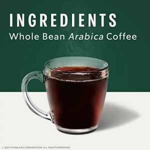 Starbucks Espresso Roast Dark Roast Whole Bean Coffee, 12 Ounce (Pack of 6)