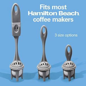 Hamilton Beach Coffeemaker Water Filter Replacement Pods and Handle, Charcoal, 2-Pack