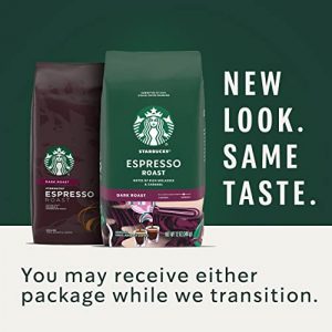 Starbucks Whole Bean Coffee—Dark Roast Coffee—Espresso Roast—100% Arabica—1 bag (18 oz)