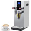 Hanchen Commercial Multi-Purpose Milk Frother 12L Steam Milk Frothing Machine Full-Automatic Boiling, Electric Milk Foam Maker LED Display for Espresso Coffee Tea Coffee Shop Dessert Shop Hotel Milk
