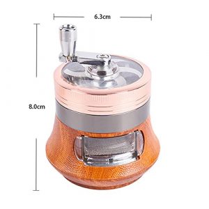 YBNGUAA Grinder Manual Spice Coffee Grinder Hand Crank 4 Layer Pot Grinder with Handle for Kitchen/ Home / Office / Restaurant