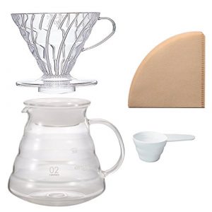 Hario V60 Kettle, Brewer Set & Coffee Mill - Three Products All Sold Together (Japan Import)