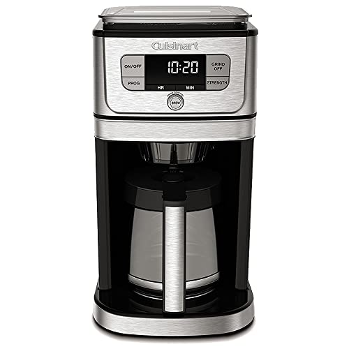 Cuisinart Fully Automatic Burr Grind and Brew Coffeemaker (12 Cup) with Coffee Canister Bundle (2 Items)