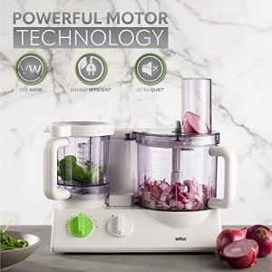 Braun 12 in 1 Multi-Functional Food processor | Kitchen System With Dual Control Technology, chopper, Blender, Juice Extractor, Citrus Juicer and French fry disc-made in Europe with German Engineering