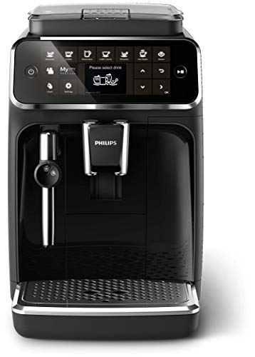 Philips Kitchen Appliances 4300 Fully Automatic Espresso Machine with Classic Milk Frother, BK, EP4321/54, one size (Renewed)