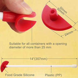 SKEMIX Bottle Scraper - Reusable Aid to Get the Last Drop,Silicone Last Drop Spatula - Flexible Utensil and Kitchen Aid,Silicone Scraper - Long Handle Clean Tools.