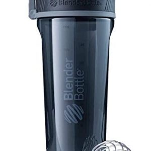 BlenderBottle Radian Shaker Cup Tritan Water Bottle with Wire Whisk, 32-Ounce, Black