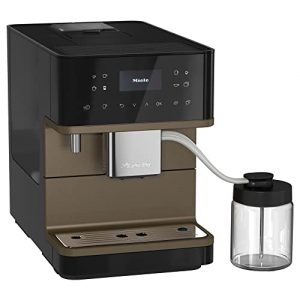 NEW Miele CM 6360 MilkPerfection Automatic Wifi Coffee Maker & Espresso Machine Combo, Obsidian Black & Bronze Pearl Finish - Grinder, Milk Frother, Cup Warmer, Glass Milk Container