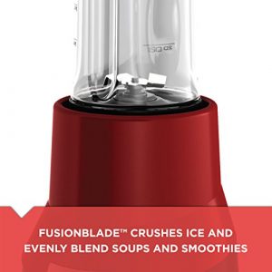 BLACK+DECKER FusionBlade Personal Blender with Two 20oz Personal Blending Jars, Red, PB1002R