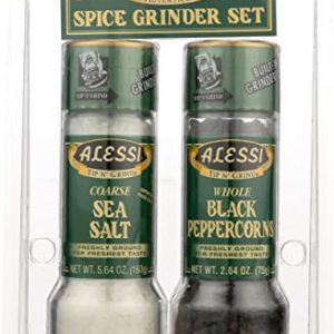 Alessi, Salt Pepper Grinder Set, 2 Count