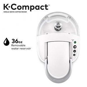 Keurig K-Compact Single-Serve K-Cup Pod Coffee Maker, White