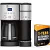 Cuisinart SS-15 12-Cup Coffee Maker and Single-Serve Brewer, Stainless Steel with Support Extension