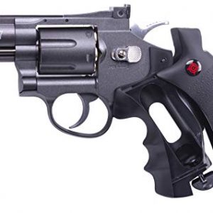 Crosman SNR357 .177-Caliber Pellet/4.5 MM BB CO2-Powered Snub Nose Revolver, Black/Grey
